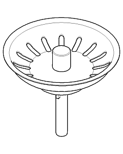 bouchon Dornbracht , non verrouillable 04312006500-86 acier inoxydable satiné