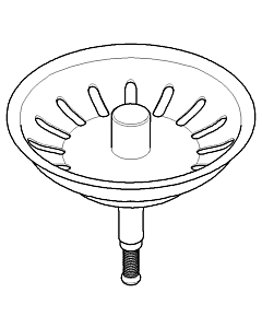 bouchon Dornbracht , verrouillable - 04312006600-86 acier inoxydable satiné
