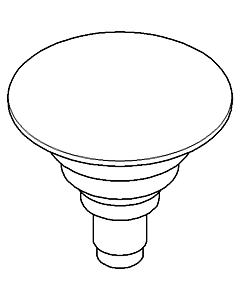 Dornbracht Stopfen 63flach 04312009600-06 platin matt