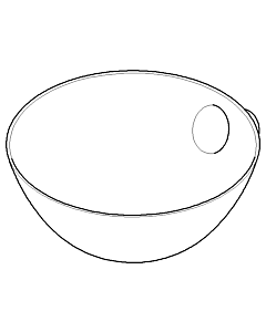 Dornbracht porte-verre (bol) - chr 05179455500-00 chromé