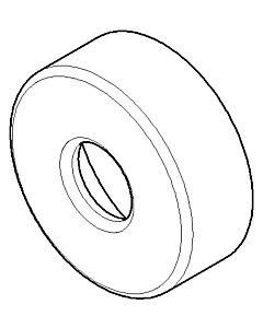 Dornbracht Schubrosette mit Gleitrin 05272250300-00 chrom