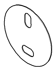 Dornbracht mounting disc for soft 0530115190090 05301151900 D 36 x 2000 mm