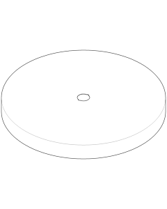 Dornbracht couvercle ACC pied chromé 081102550-00 x 28 mm chromé