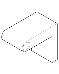 Dornbracht support mural gauche BTH+PH - 081767502-00 chromé