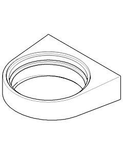 Dornbracht wall holder glass holder 081784505-00 chrome