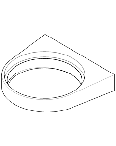 Dornbracht porte-savon mural 081784506-00 chromé