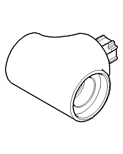 Dornbracht Halter anneau porte-serviette chromé