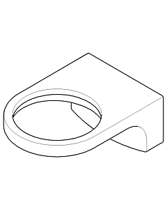 Dornbracht Wandhalter Glas+Seife+Lot 081796503-00 chrom