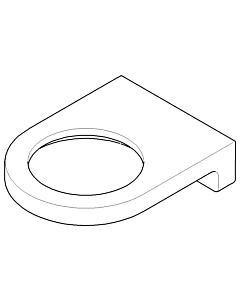 Dornbracht support mural support verre 081796515-00 chromé