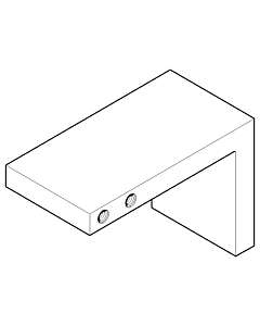 Dornbracht Wandhalter links BTH+PH - 081798500-00 chrom
