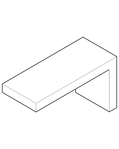 Dornbracht support mural étagère droite 081798503-06 platine mat