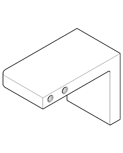 Dornbracht wall bracket left 081798505-00 chrome
