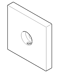 Dornbracht support mural set de douche 081798507-06 platine mat