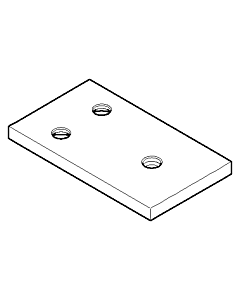 plaque de verre d&#39;enregistrement Dornbracht 081798553-00 chromé