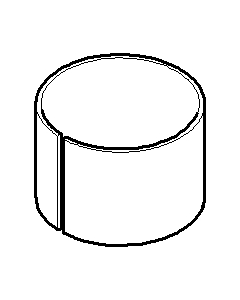 Dornbracht sleeve 20x4,8 08184052090 SPARE PARTS 081840520 D 21,50 x 1930 ,75 mm