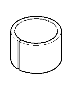 Dornbracht sleeve 18x4,8 08184052190 SPARE PARTS 081840521 D 19,50 x 1930 ,75 mm