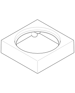 Dornbracht Gehäuse Toilettenbürste 082301505-00 150 x 135 x 85_chrom