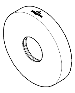 Dornbracht Rosette Brausehalter 082762501-00 chrom