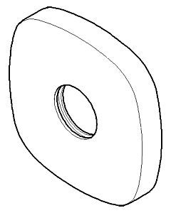 Dornbracht rosette shower holder 082772500-00 chrome