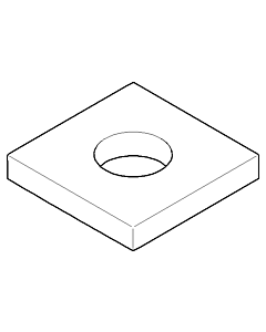 Dornbracht square rosette, dispenser r 082797505-00 60x60x25_chrom