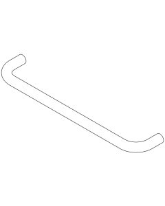 Dornbracht tube bath handle 082825514-00 chrome