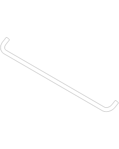 tuyau Dornbracht Badetuchhalter 082825516-00 chromé