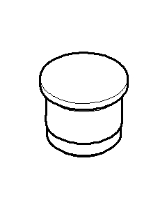 Dornbracht Stopfen glatt (D16/14 mm) 083120521-00 chrom
