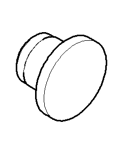 Dornbracht Stopfen glatt (D22/14 mm) 083120524-00 chrom