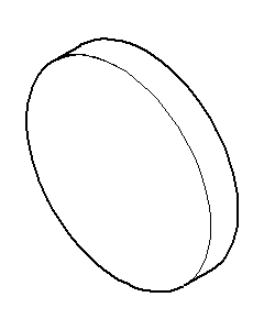 Dornbracht bouchon lisse (D30/M8) 083120531-10 blanc mat