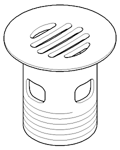 Dornbracht Goblet strainer valve G1 2000 /4 2000 091101027-06 matt platinum