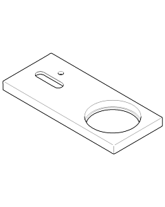 Dornbracht plaque de recouvrement EHM-WT MEM - 091101071-00 chromé