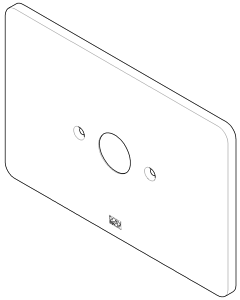 Dornbracht cover plate 091101090-00 chrome