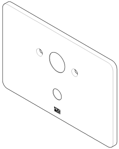 Dornbracht plaque de recouvrement, PBV - 091101091-00 chromé