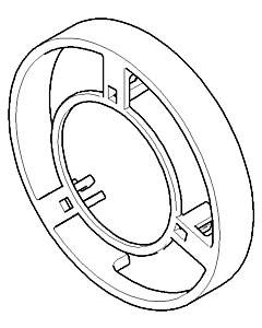 Dornbracht Abdeckung - platin matt 091101108-06 platin matt