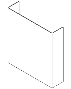 Dornbracht sheet metal cover 091101117-85 polished stainless steel