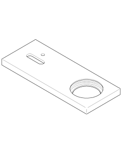 Dornbracht rosace 091101187-00 091101187 150 x 60 x 9 mm chromé