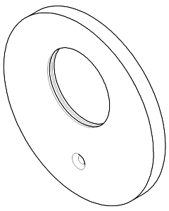 Dornbracht Plate Thermostat chrome 091102065-00 10.5 mm Chrome