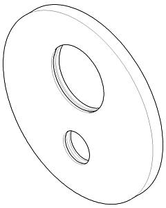 Dornbracht Platte UP-WFB chrom 091102068-00 10 mm Chrom