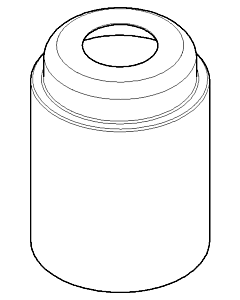 Dornbracht hood 091102112-08 091102112 D.52 x 70 mm platinum