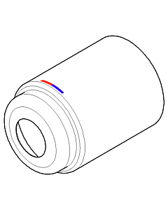 Dornbracht EHM hood, UP kart mount 091102129-00 chrome