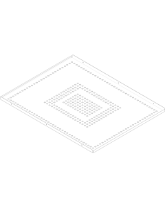 Dornbracht cover SES shower 091102146-86 stainless steel, matt