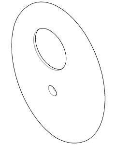 Dornbracht AP plate, BRB X-Strea 091102191-00 chrome