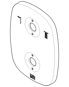 plaque Dornbracht pour therm. 091102228-00 chromé