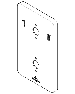 Dornbracht cover plate for UP therm. 091102249-00 chrome