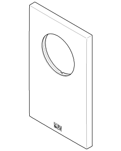 Dornbracht plaque de recouvrement pour UP-EHM 091102257-00 chromé