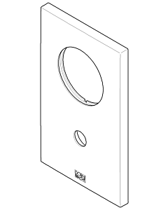 Dornbracht cover plate for UP-EHM 091102258-00 chrome