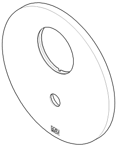 Dornbracht plaque de recouvrement UP-EHM avec 091102261-06 platine mat