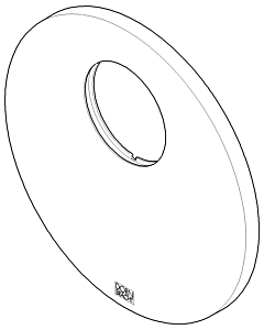 clé Dornbracht pour cache STD 091102262-06 platine mat