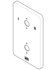 plaque de recouvrement Dornbracht pour UP therm. 091102264-00 chromé
