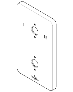 Dornbracht cover plate for UP Therm. 091102265-00 chrome